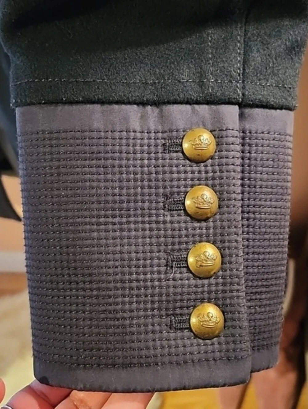 J. Crew Black Military-Style Wool Coat - Picture 6 of 14